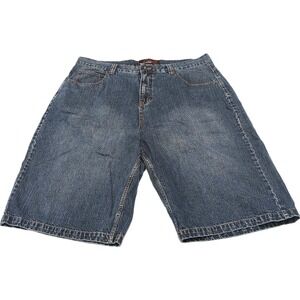 Vtg Anchor Blue Beyond Baggy Denim Jean Shorts Mens 40 Skater Grunge Baggy Y2K